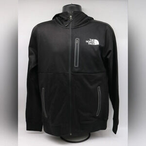 The North Face Pioneer Peak 1/4 zip Sweatshirt Black White Logo Outdoors